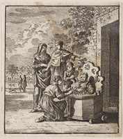 TvB G 3593
<br/>
Drie vrouwen bij een kind in een kinderstoel
<br/>
<em>Anoniem (17de eeuw)</em>